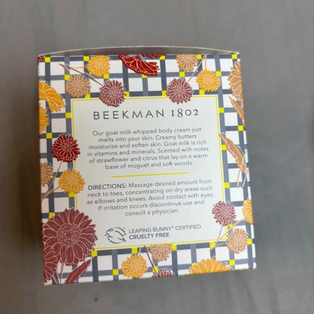 Beekman 1802 Golden Strawflower Zest Goat Milk Body Cream Soap Hand Cream Set